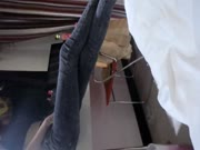 尤物宝宝，高跟美女牛仔裤都没脱就被猛上了