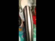 无毛嫩逼萌妹子黑丝情趣装跳蛋道具自慰