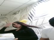 老哥越南约了个高颜值妹子啪啪 跳舞扭动一番开干TP后入骑乘 抱起来大力猛操呻吟非常诱人