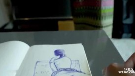 熟女家庭教师 偷偷画老湿大屁屁被发现 暴力惩罚舔逼逼 只能反击暴力猛怼 最后射了满满一屁屁