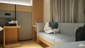 性感黑裙大长腿妹子啪啪 舌吻互摸调情口交骑坐侧入大力猛操