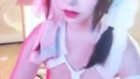 稀有露脸 高端ACG业界女神爆机少女▌喵小吉▌三点全露《忍法贴》满满正能量 凸激樱桃鲜嫩白虎裂缝诱人至极