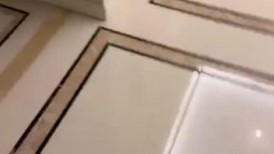 你的黑丝大小姐露脸在家发骚，给大哥足交大鸡巴，露天阳台深喉口交玩的好刺激，让大哥揉着小奶子爆草蹂躏