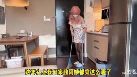 【中文字幕】剧情演绎网黄,【第3弹】时间静止系列，性感黑丝小姐姐上门做服务反被中出