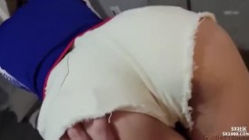 青春美眉吃鸡啪啪 起来啪啪了 跟小哥哥看球赛玩够了睡着了