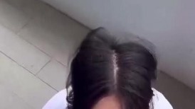 【极品反差婊】天上飞机最快，地上眼镜最坏 精液收集妹-1