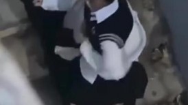 【某某门事件】第92弹 吃瓜！青岛XX技师学院 小情侣校园角落