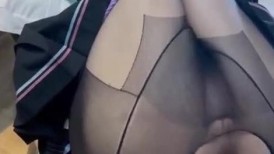 黑丝伪娘 停一下 这样真的要射了 肉便器 赛高炮机都要插冒烟了 电动飞机杯前后刺激要上天了