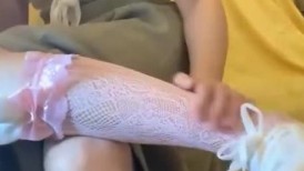 【极品网红生物老师】自演剧情勾引家教老师，情趣自慰用假鸡巴插的自己高潮不断