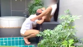 泰国淫欲小只马，OF私拍 男学员民宿无套约炮女教练，女教练太骚忍不住干了两次