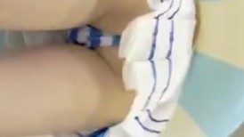 【KFC】极品COS蕾姆..穿着暴露..窄内包不住黑森林。露出一点嫩B