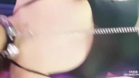女M性奴CC主播「胡椒粉」全裸自慰流出，贫乳美臀大长腿，一脸骚样高潮脸