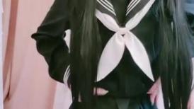 极品尤物美少女！清纯系天花板！JK装双马尾，撩起裙子开档黑丝，玻璃棒抽插无毛嫩穴，大黑牛自慰