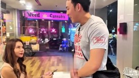 国产传媒T006 泰国曼谷街头搭讪素人妹子