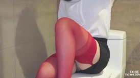漂亮美眉 [5XSQ] 反差婊完美露脸 骚穴发痒卫生间紫薇满脑子小表弟 在厨房撅着屁屁被无套猛怼 内射粉穴