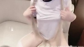 软萌甜美福利姬『5XSQ』cos体操服白丝穹妹，美腿白袜长筒袜 一线天蝴蝶美逼 表面乖巧可爱私下反差01